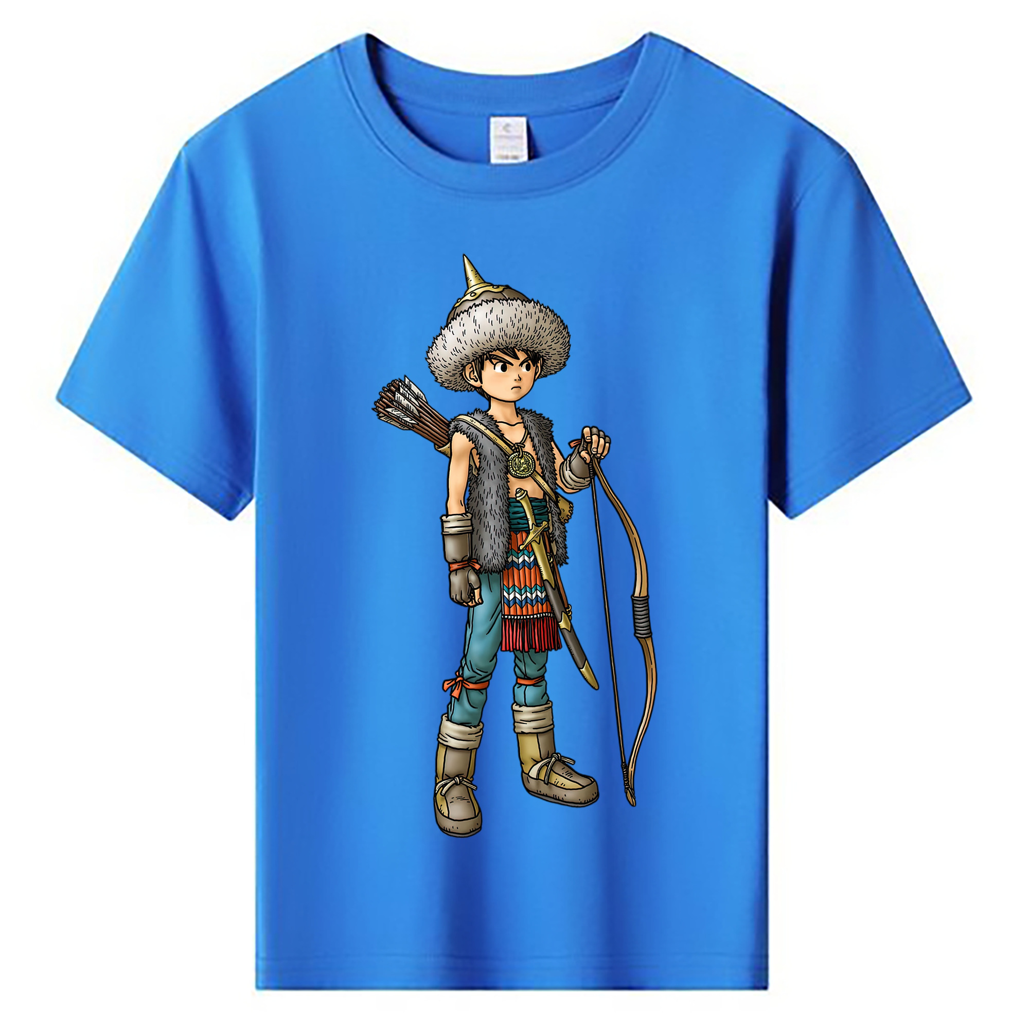 （画像用） ドラゴンクエスト Doragon Kuesuto Dragon Quest 綿100％キッズTシャツ（フロントプリント）